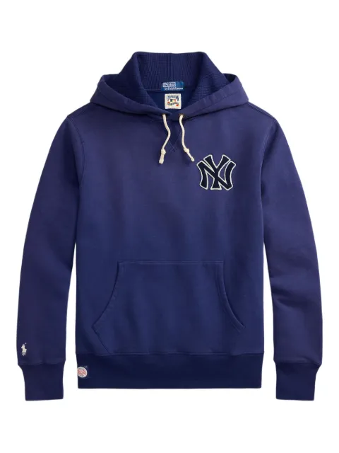 Polo Ralph Lauren x Yankees hoodie med logotyp
