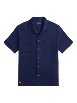 Ralph Lauren Purple Label terry-cloth Shirt | Blue | FARFETCH