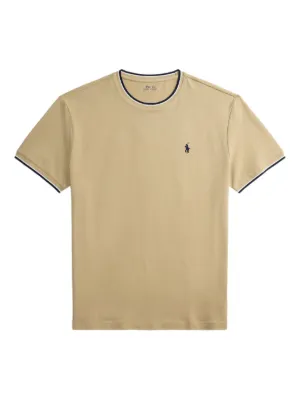 Polo Ralph Lauren Collared Ribbed T-shirt | Neutrals | FARFETCH