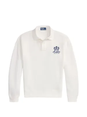 Polo Ralph Lauren quarter-zip logo-embroidered Polo Shirt | White