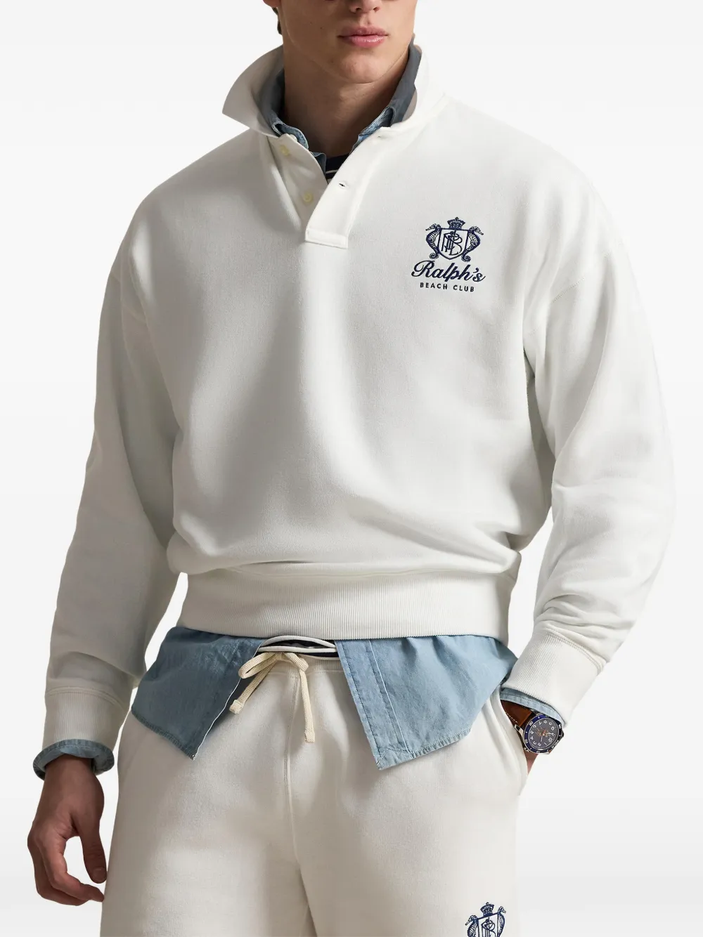 Polo Ralph Lauren Poloshirt met lange mouwen Beige