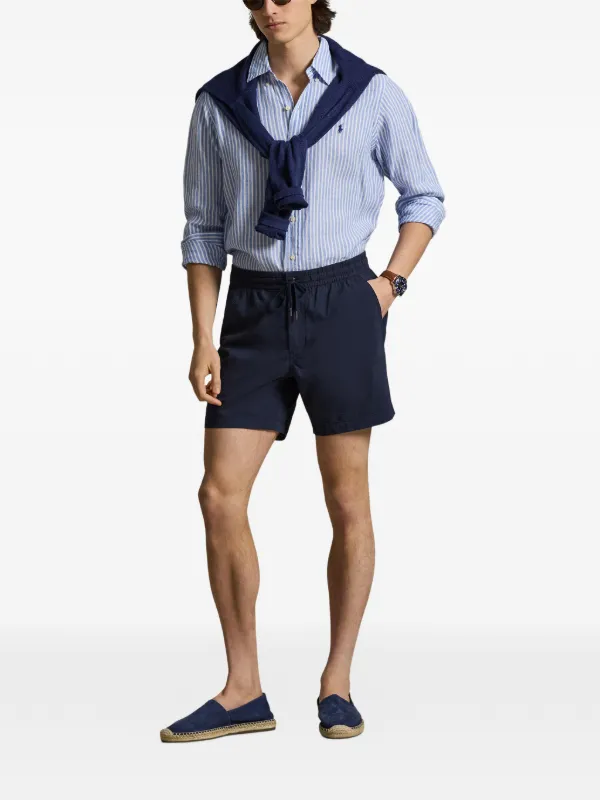 新品Polo Ralph Lauren ドローストリング ショートパンツ M Polo Ralph Lauren ドローストリング ショートパンツ | ブルー