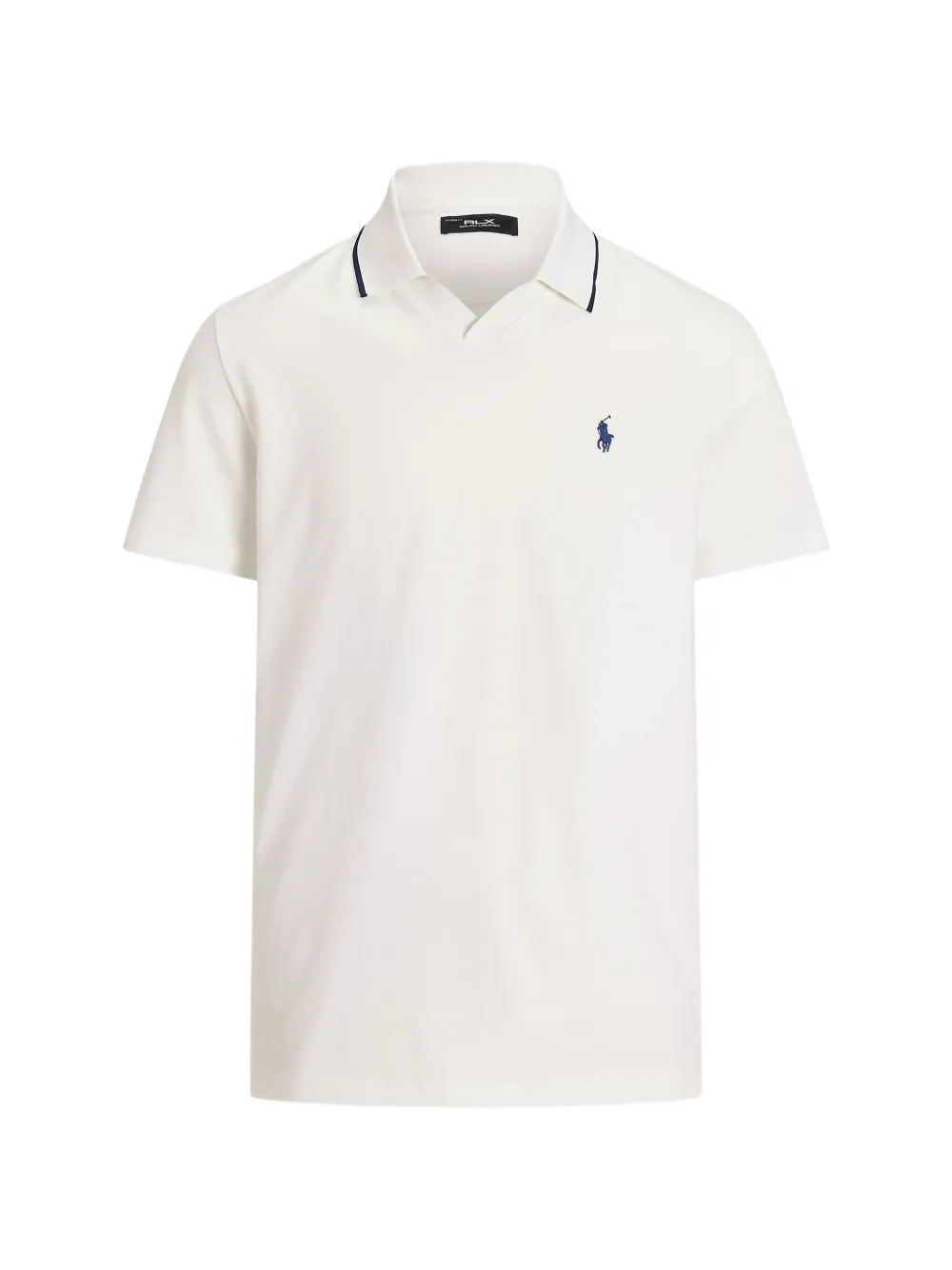 RLX Ralph Lauren V-neck embroidered T-shirt - Bianco