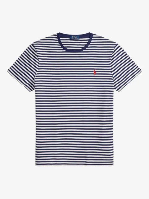 Polo Ralph Lauren striped embroidered jersey T-shirt