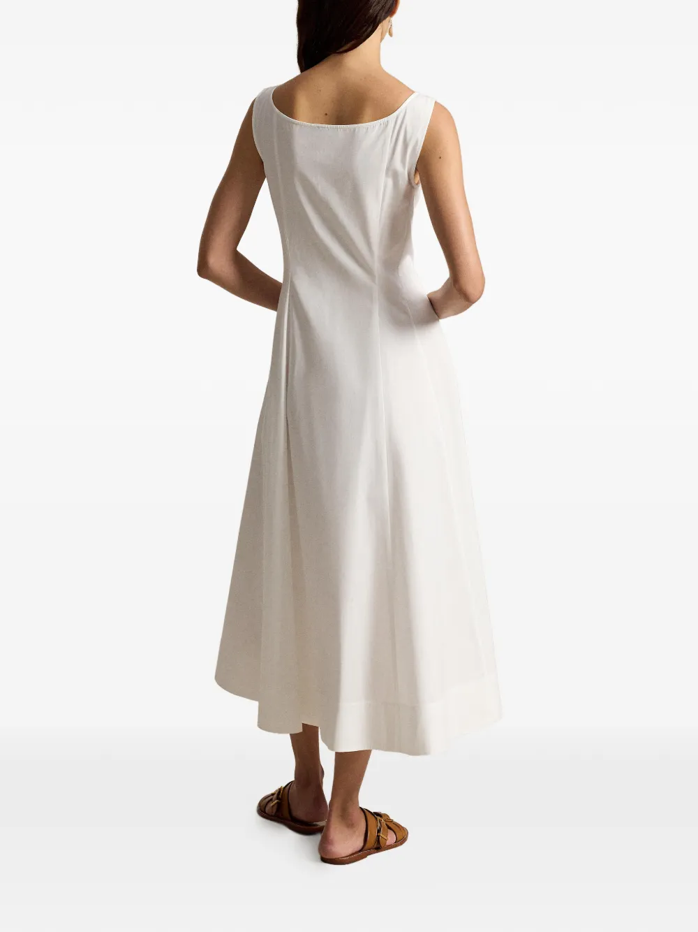 Polo Ralph Lauren Button-up midi-jurk Wit