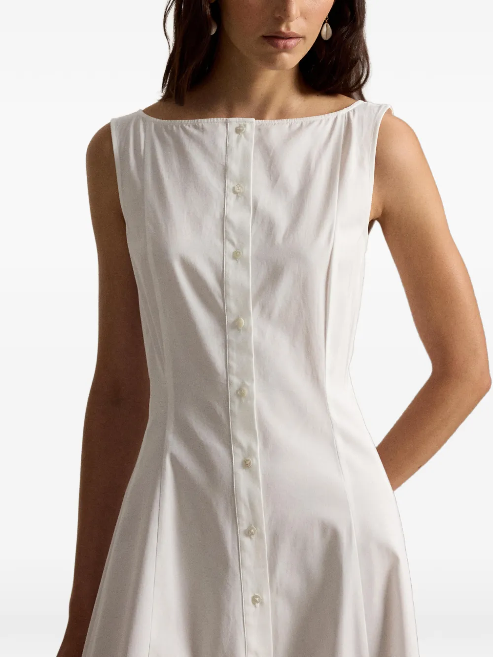 Polo Ralph Lauren Button-up midi-jurk Wit
