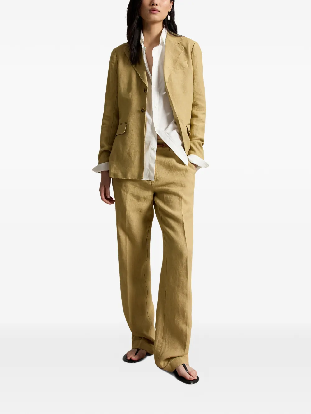Pleat-Detail Tailored Trousers