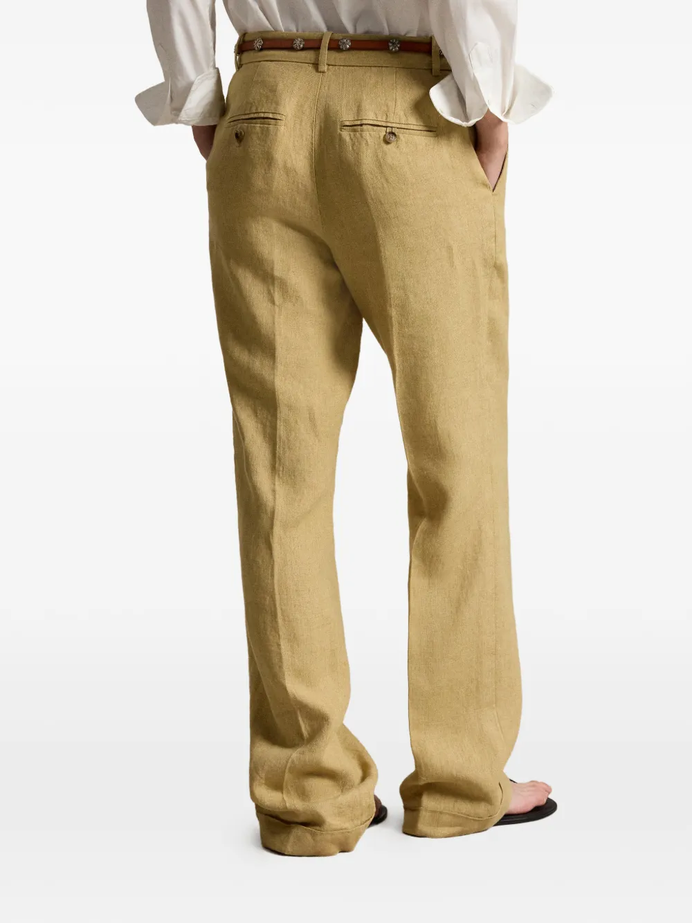 Polo Ralph Lauren Pantalon met geplooid detail Bruin
