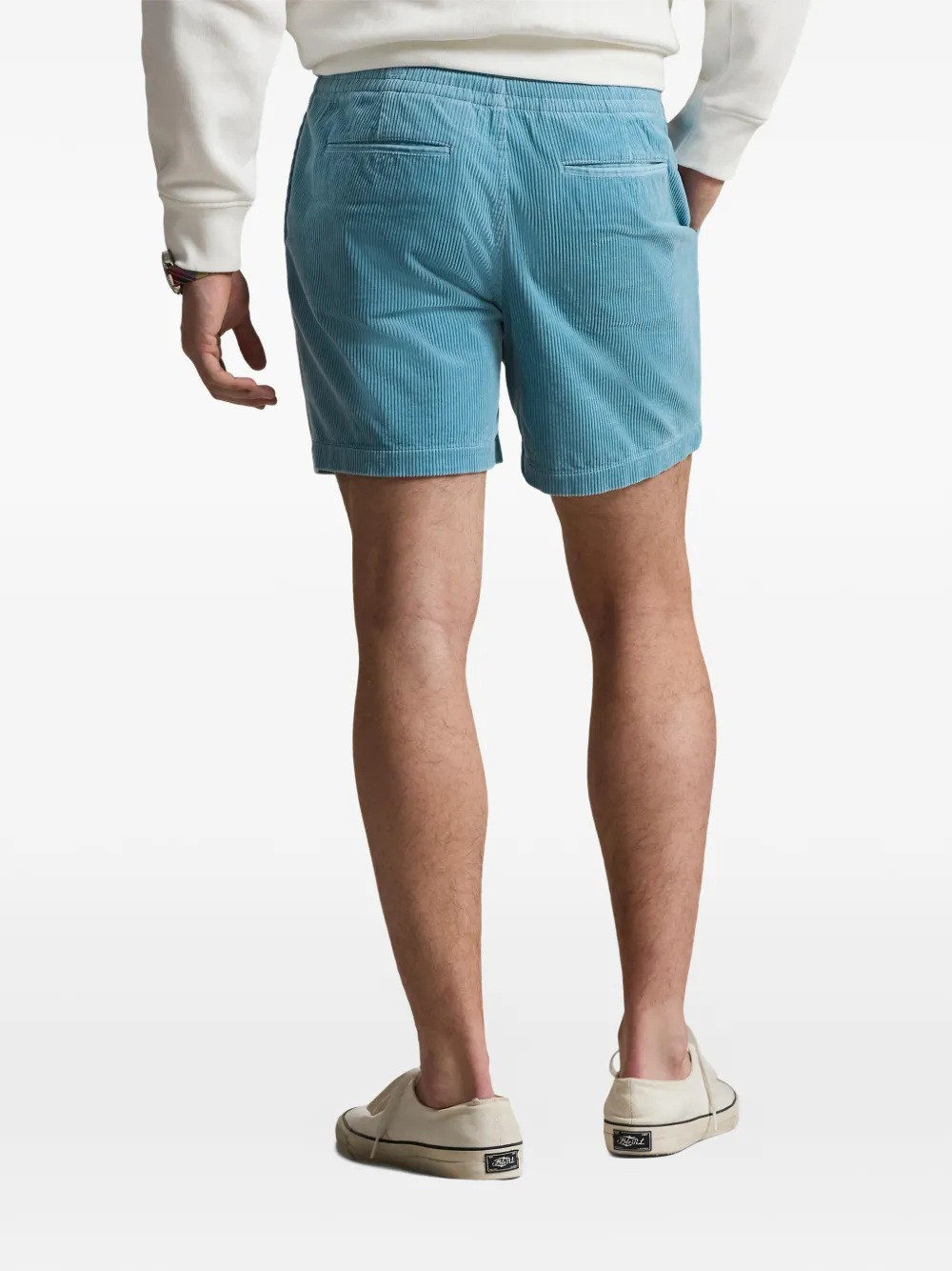 Polo Ralph Lauren Ribfluwelen shorts Blauw