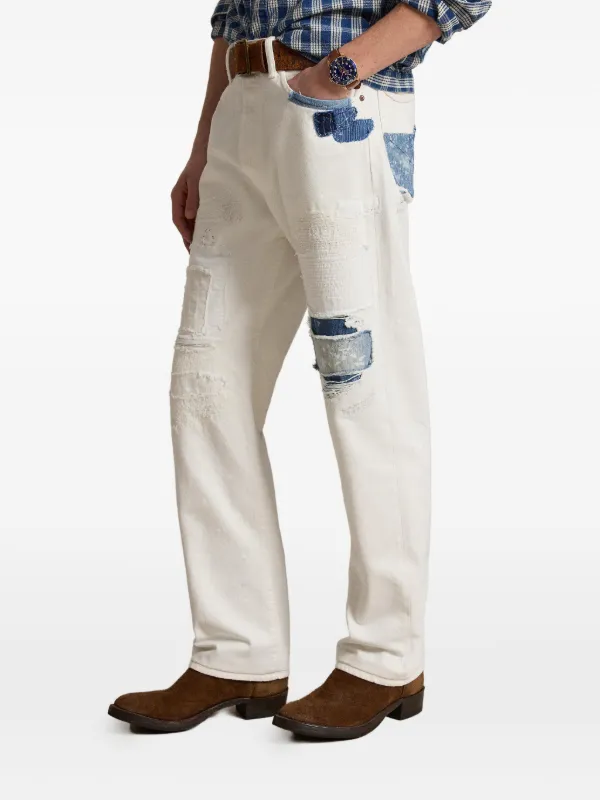 Polo Ralph Lauren Heritage パッチワーク ジーンズ | ホワイト