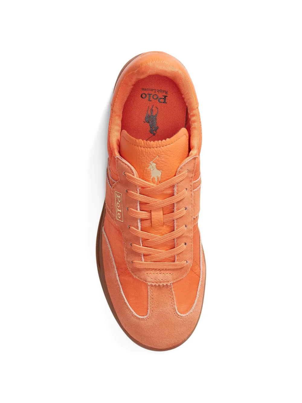 Polo Ralph Lauren Heritage Area suède sneakers Oranje