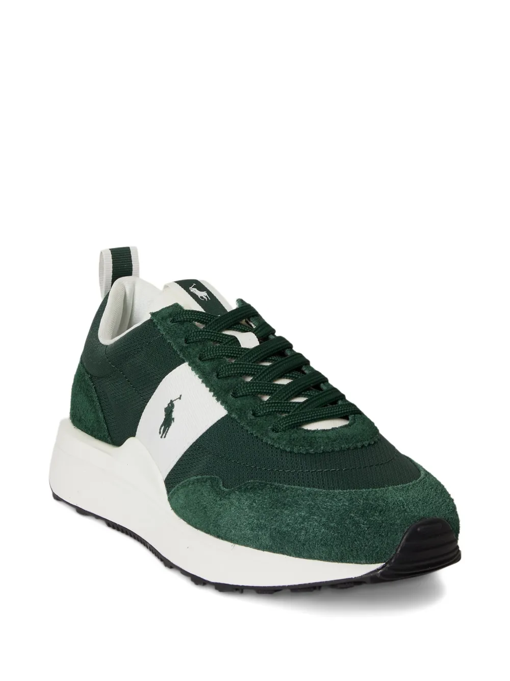 Polo Ralph Lauren Train 89 sneakers met logostreep Groen