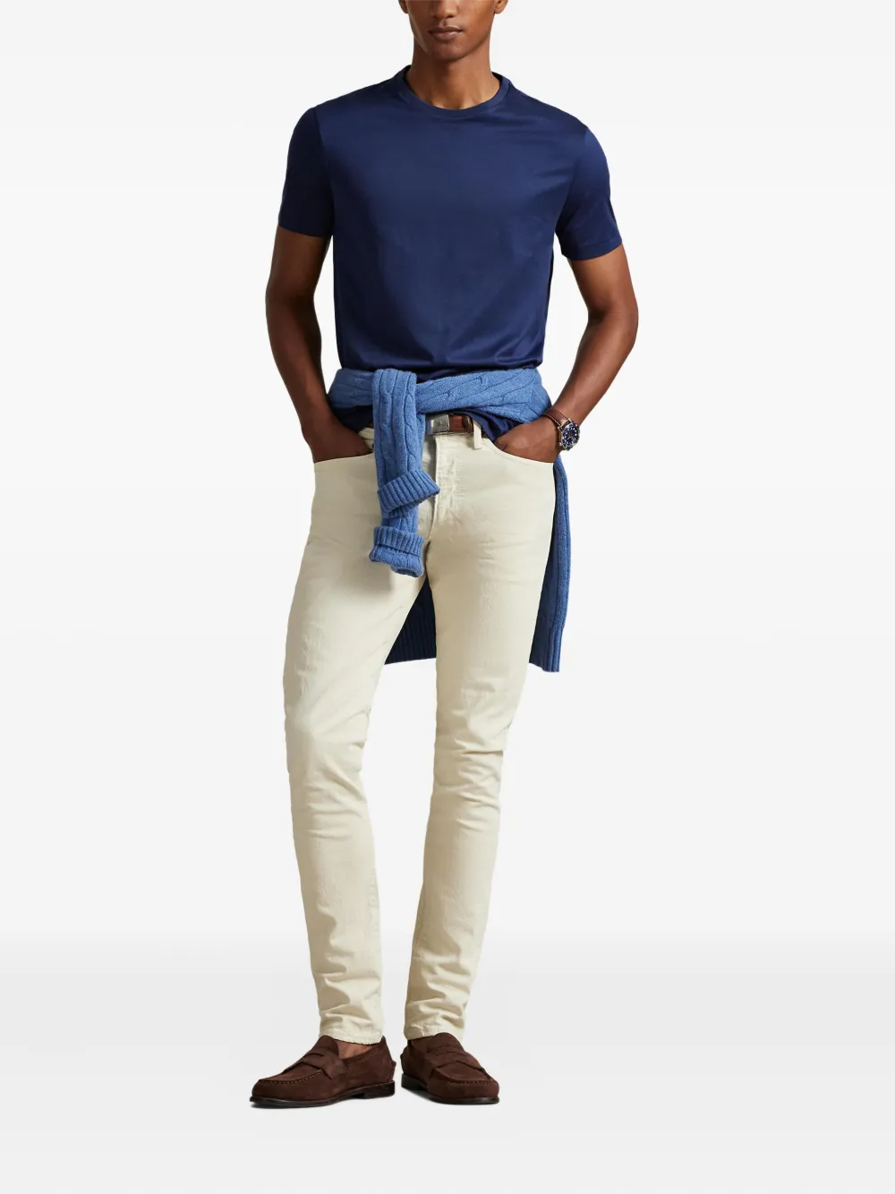 Polo Ralph Lauren Lisle T-shirt van katoen Blauw