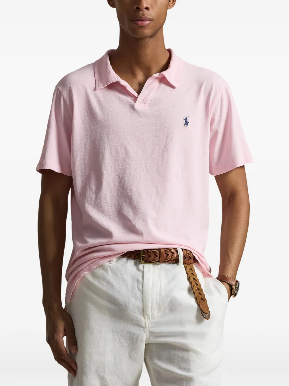 Polo Ralph Lauren T-shirt met geborduurd logo Roze