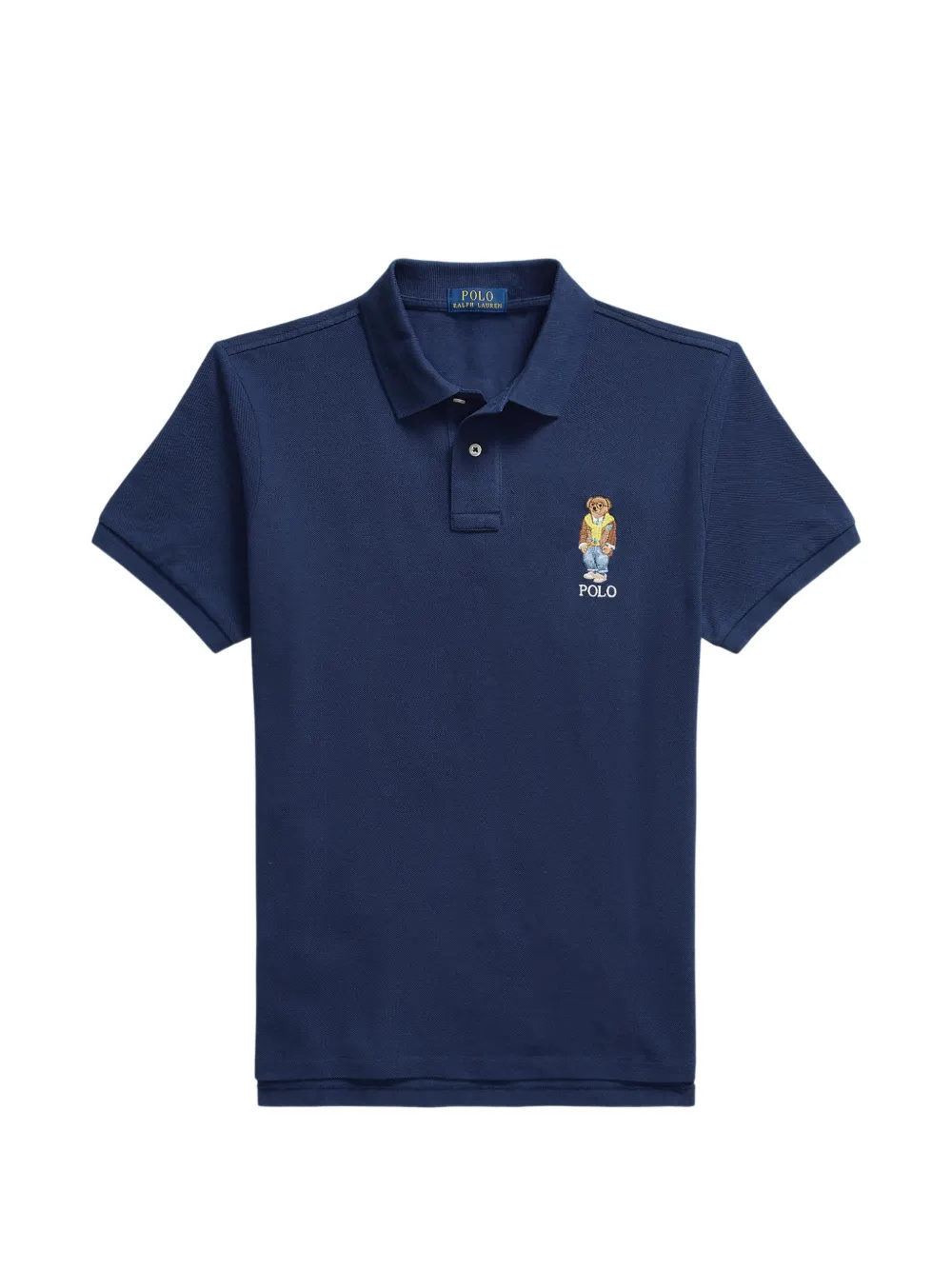 Polo Ralph Lauren logo-embroidered polo shirt - Blu