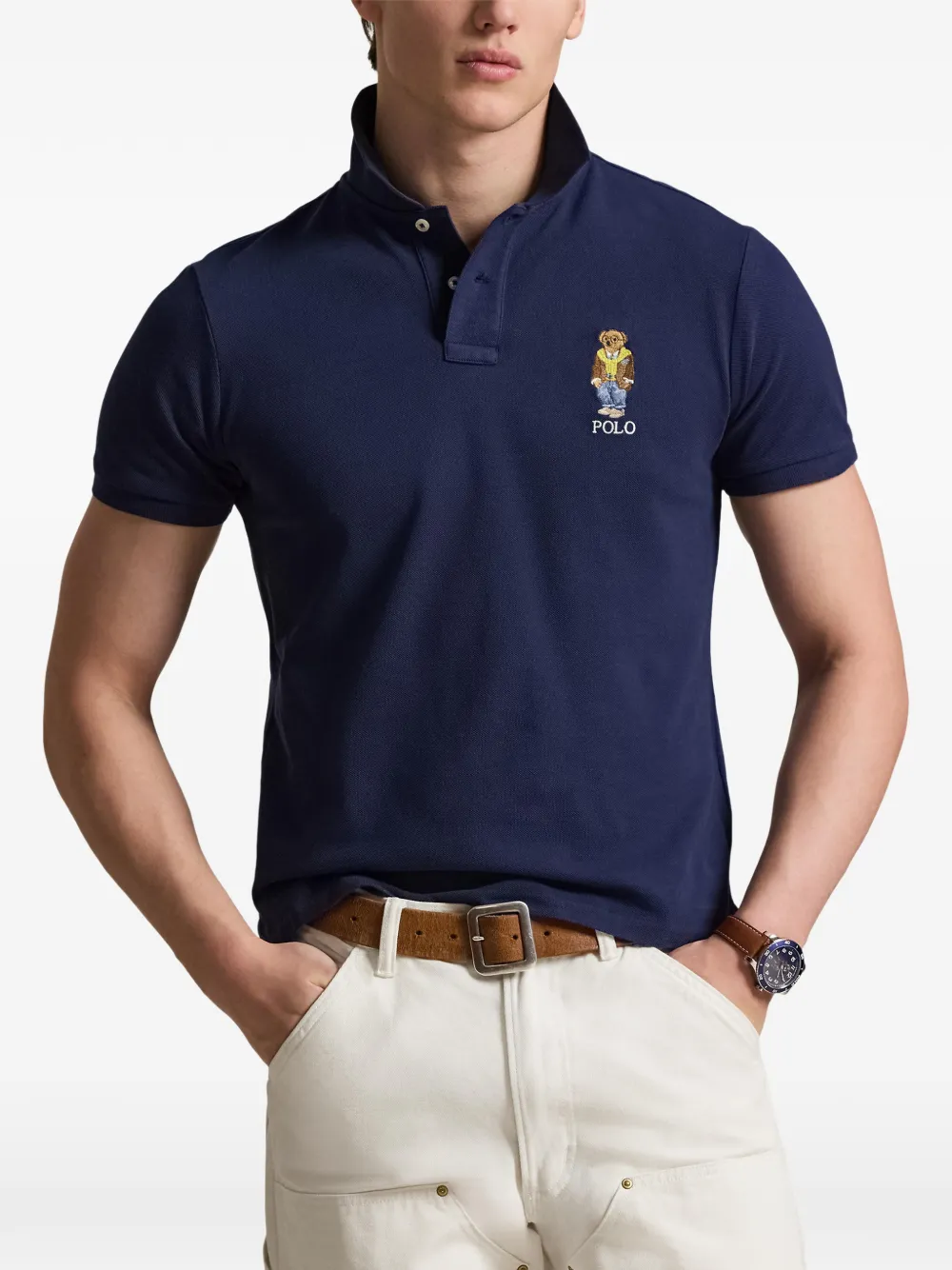 Polo Ralph Lauren Poloshirt met geborduurd logo Blauw