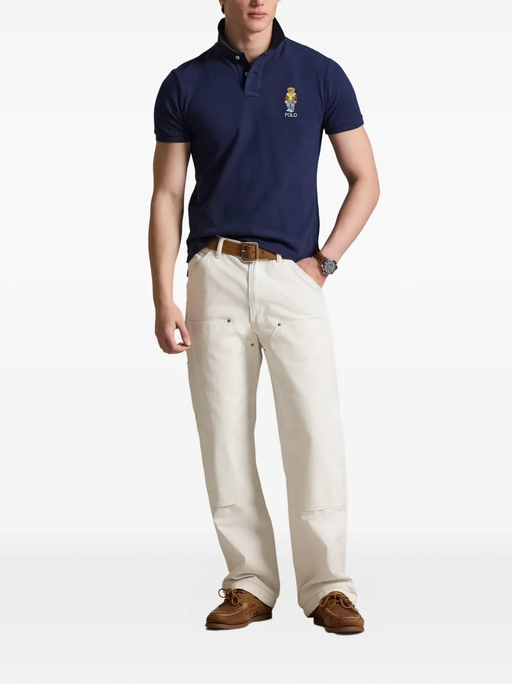 Polo Ralph Lauren Poloshirt met geborduurd logo Blauw