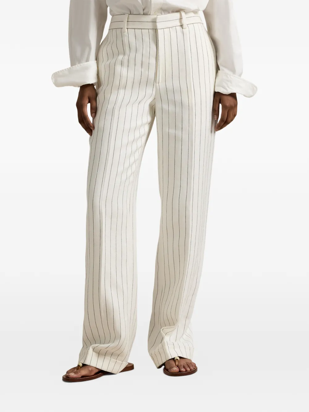 Polo Ralph Lauren Gestreepte broek Wit