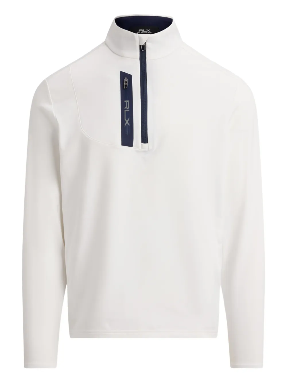 Polo Ralph Lauren Half-zip Mock-neck Sweatshirt In White
