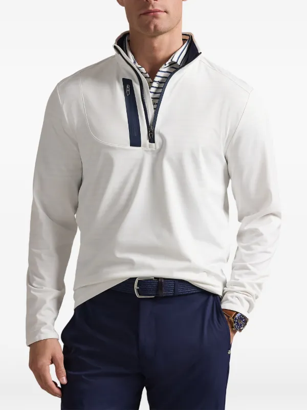 RLX Ralph Lauren half-zip mock-neck Sweater | White | FARFETCH PH
