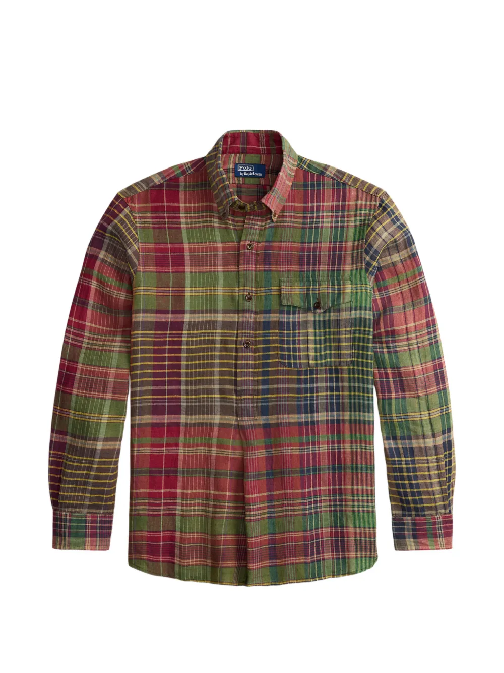Polo Ralph Lauren plaid pocket shirt - Rosso