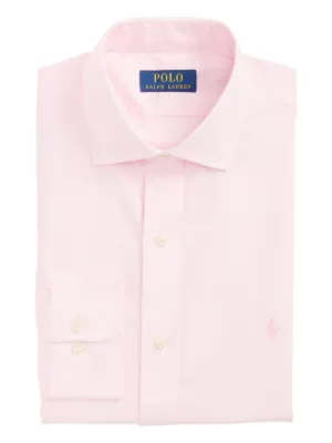 Polo Ralph Lauren Embroidered long-sleeve Shirt | Pink | FARFETCH