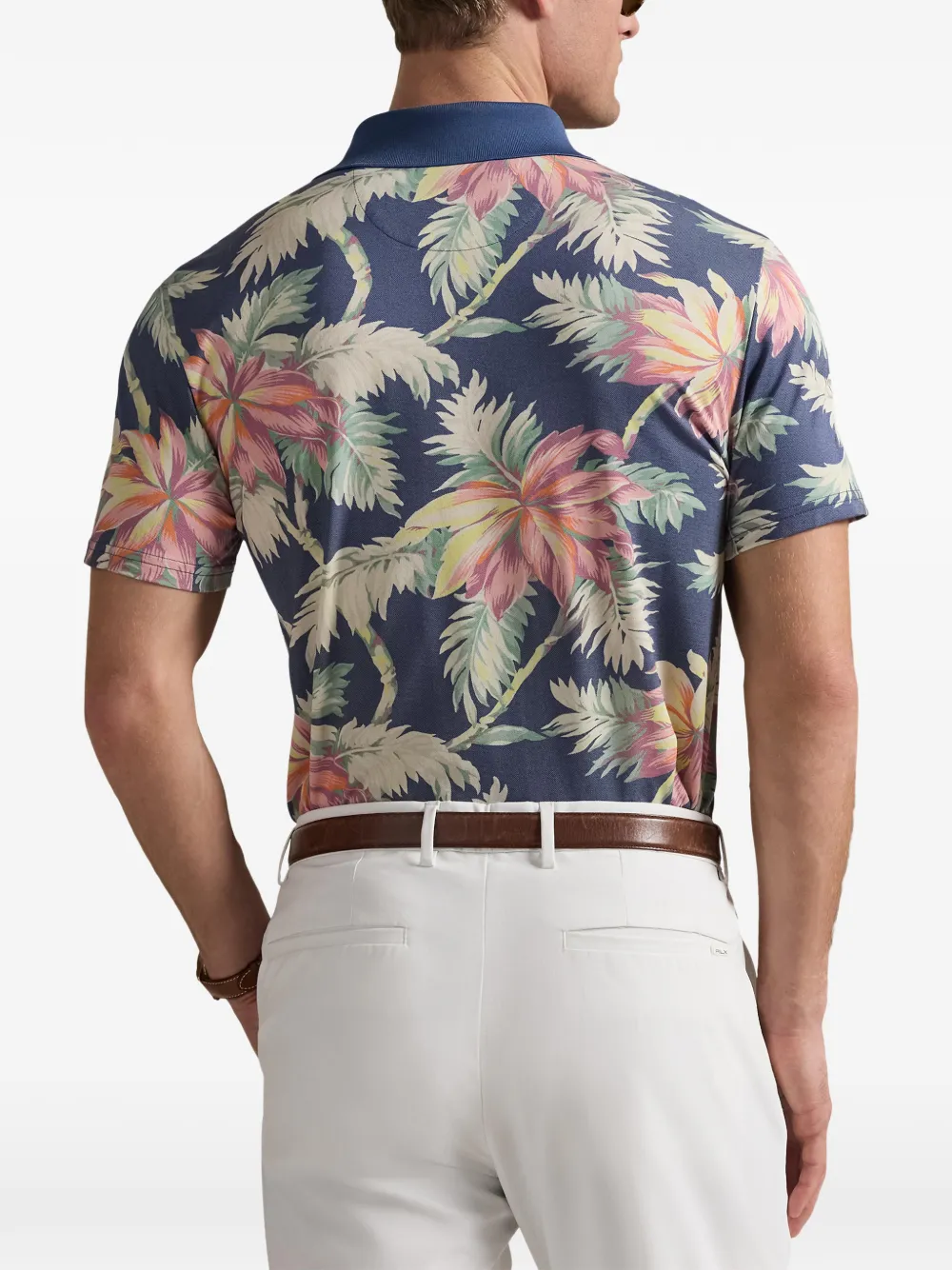 RLX Ralph Lauren Poloshirt met bloemenprint Blauw