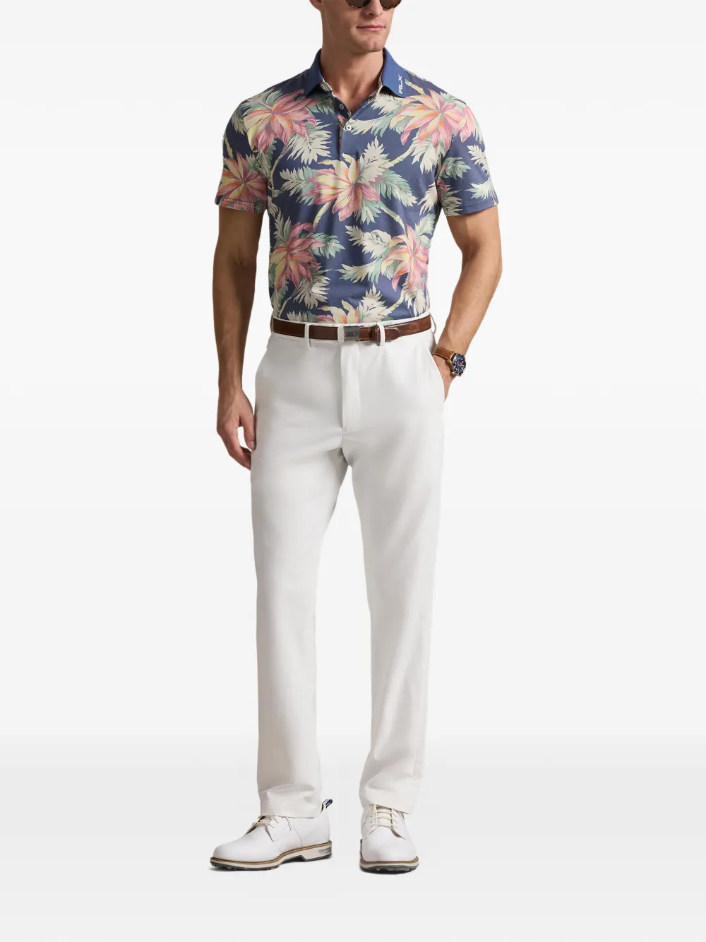 RLX Ralph Lauren Poloshirt met bloemenprint Blauw