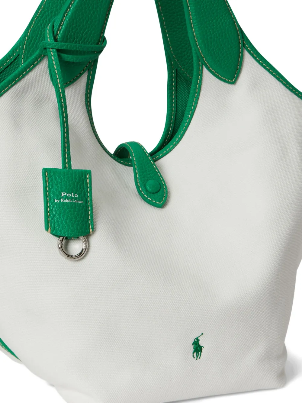 Polo Ralph Lauren Canvas Tote Bag In White