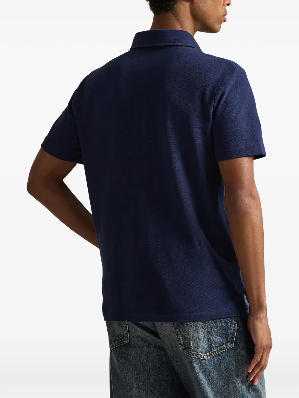 Polo Ralph Lauren Poloshirt met teddybeerprint Blauw