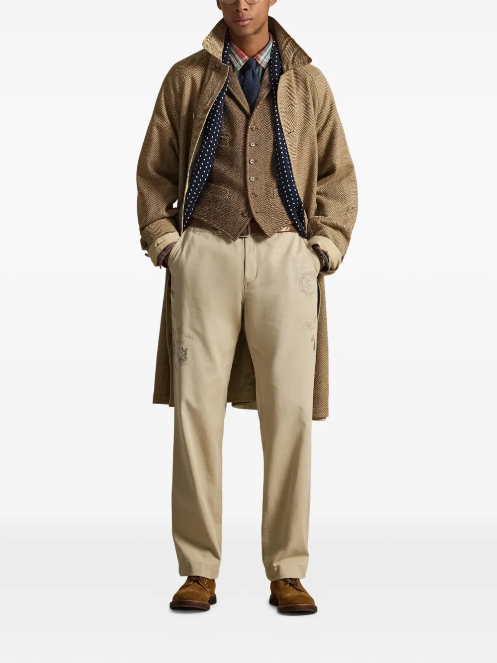 Polo Ralph Lauren Chino broek met print Beige