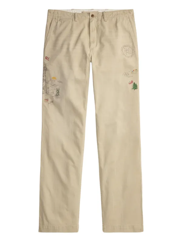 Polo Ralph Lauren グラフィック チノパンツ | ニュートラル | FARFETCH JP