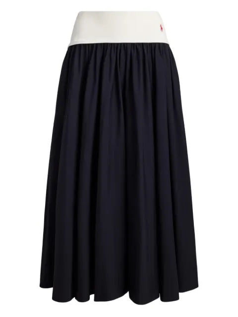 Polo Ralph Lauren contrast-waistband maxi skirt