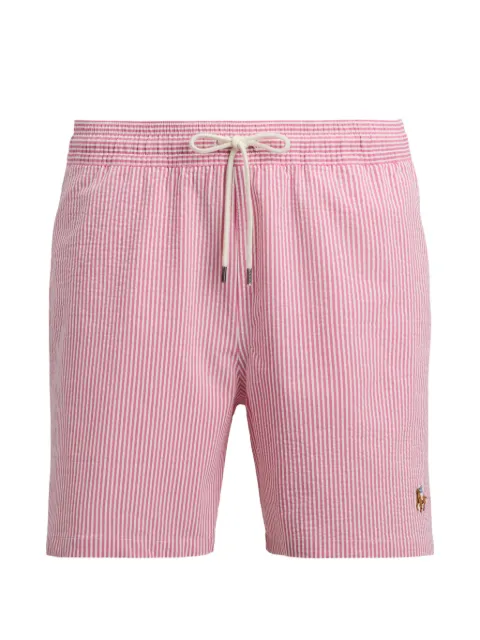 Polo Ralph Lauren striped-detail drawstring swim shorts