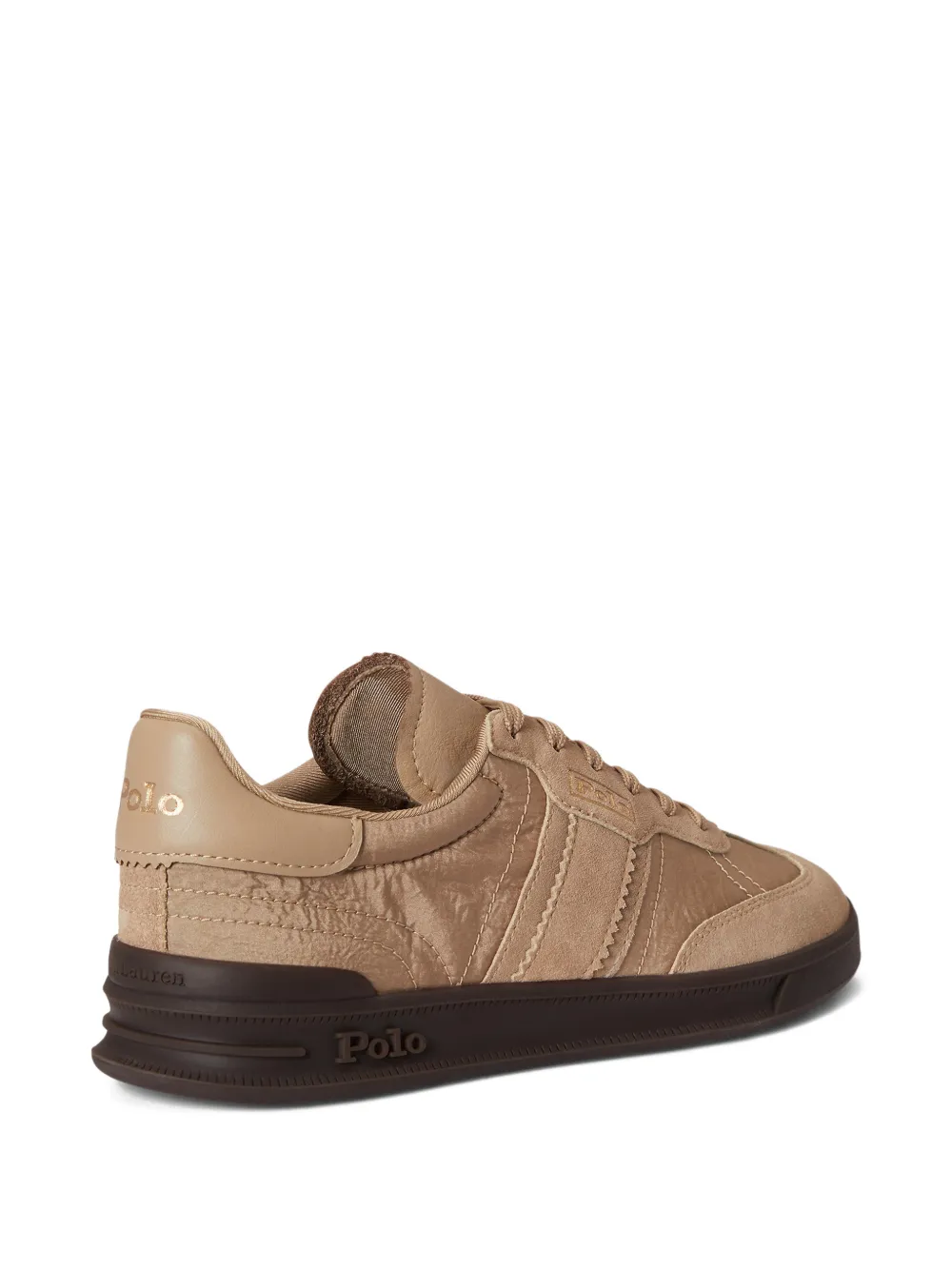 Polo Ralph Lauren Sneakers met suède afwerking Bruin