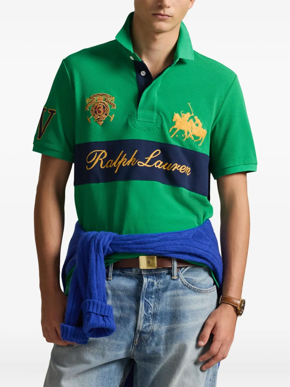 Polo Ralph Lauren Poloshirt met borduurwerk Groen