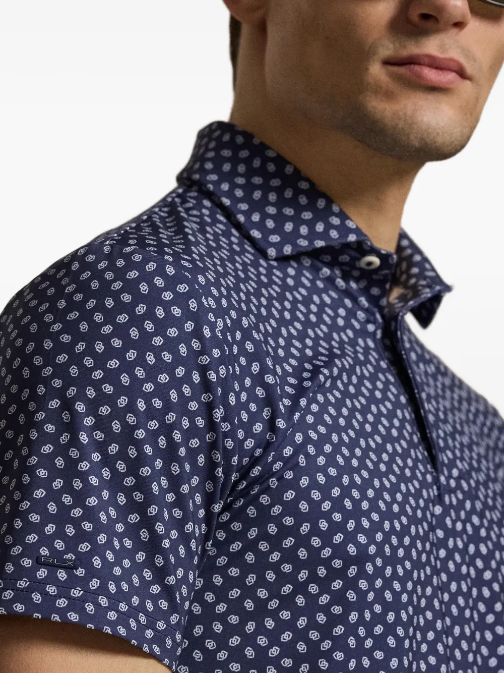 RLX Ralph Lauren Poloshirt met patroon Blauw
