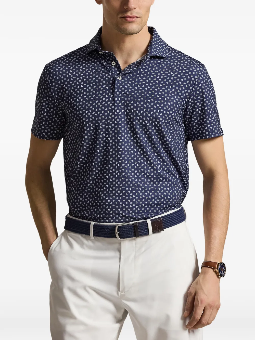 RLX Ralph Lauren Poloshirt met patroon Blauw