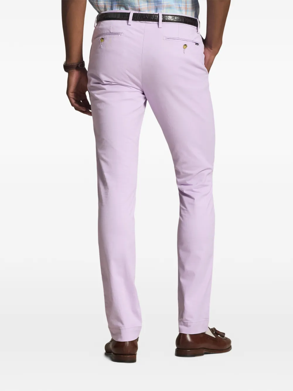 Polo Ralph Lauren Broek met zak en riemlus Paars