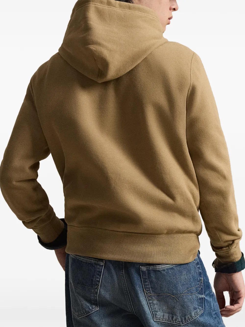 Polo Ralph Lauren Hoodie met trekkoord en buidelzak Bruin