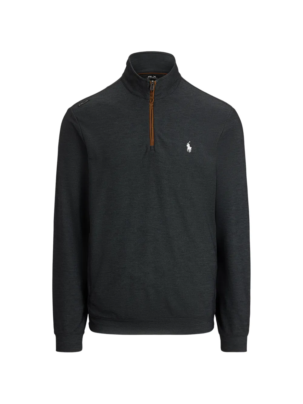 RLX Ralph Lauren quarter-zip high-neck sweater - Grigio