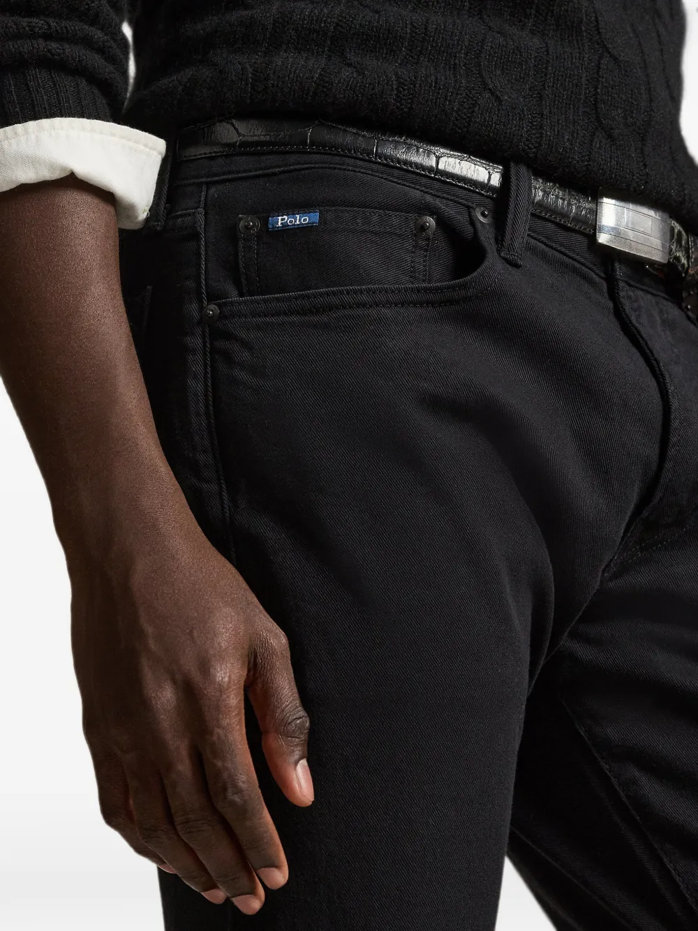 Polo Ralph Lauren Sullivan jeans met vijf zakken Zwart