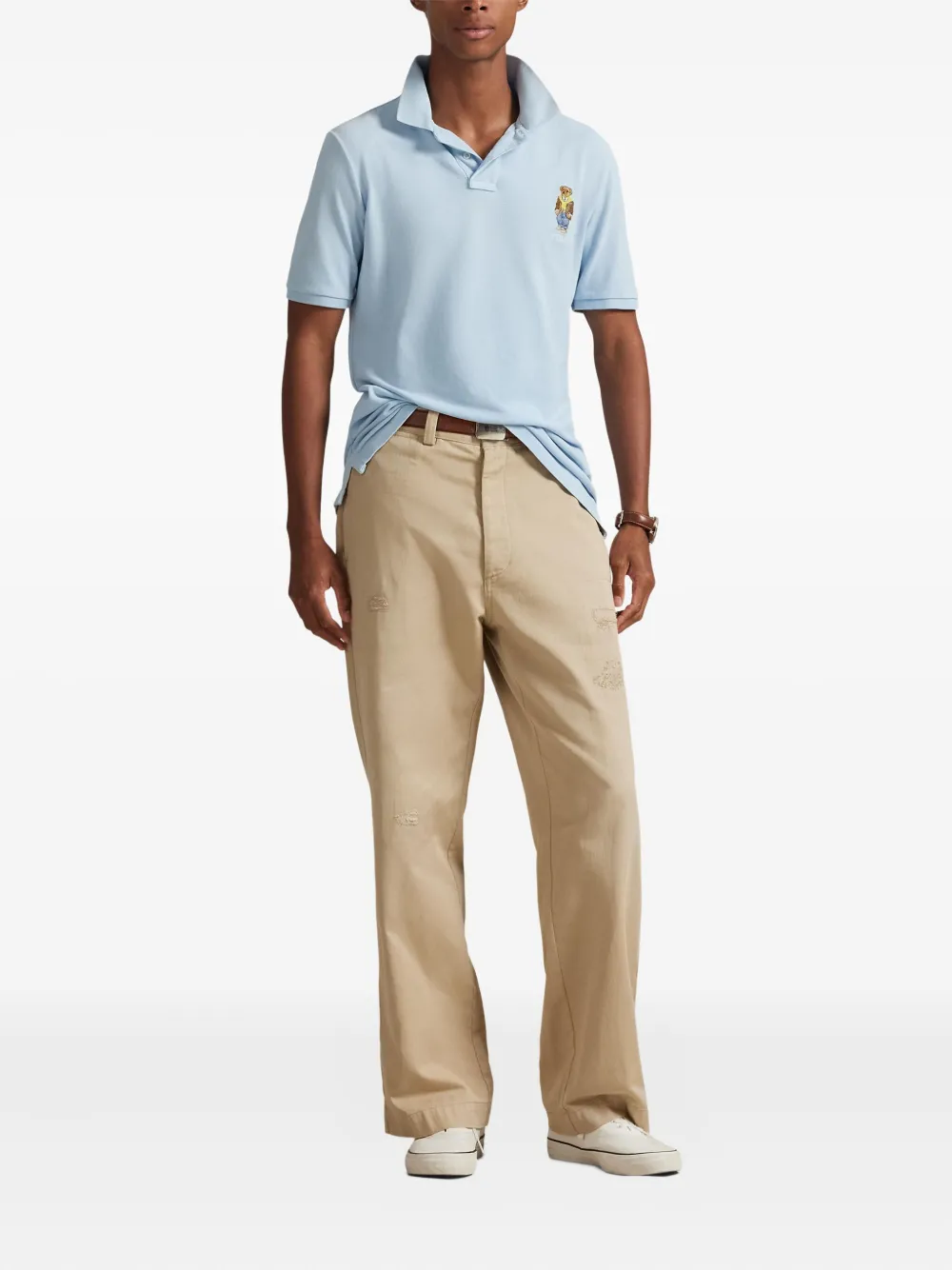 Polo Ralph Lauren Poloshirt met borduurwerk Blauw