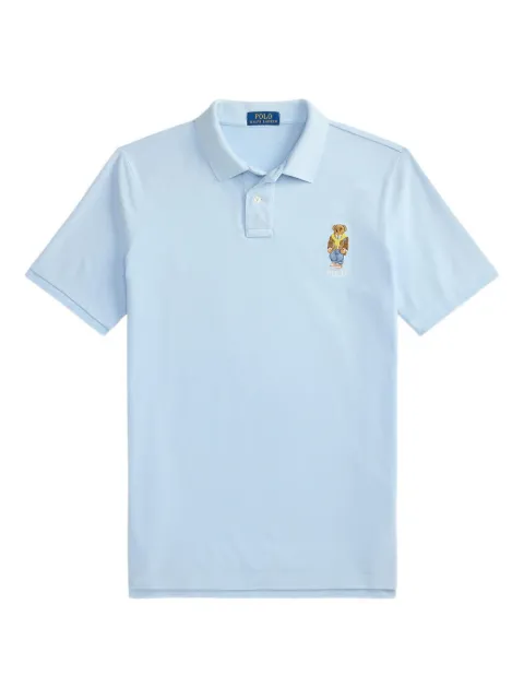 Polo Ralph Lauren playera tipo polo con bordado Polo Bear