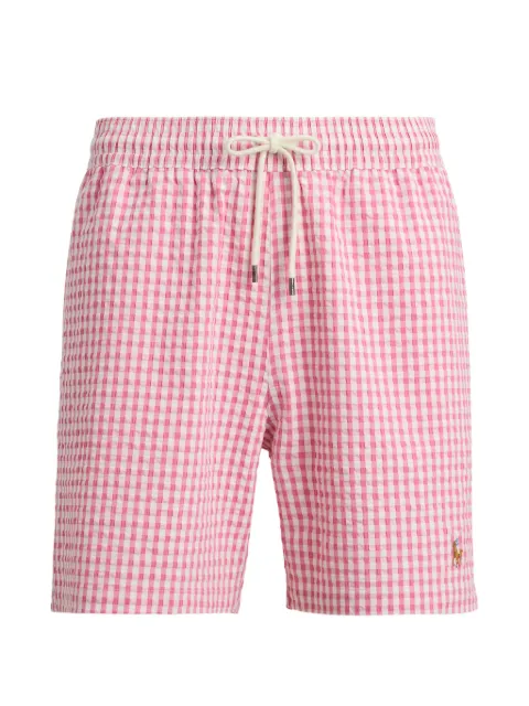 Polo Ralph Lauren gingham-ternede badeshorts