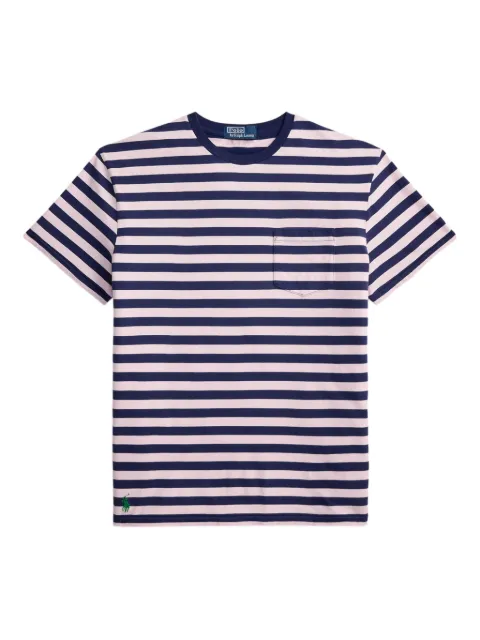 Polo Ralph Lauren striped patch-pocket jersey T-shirt