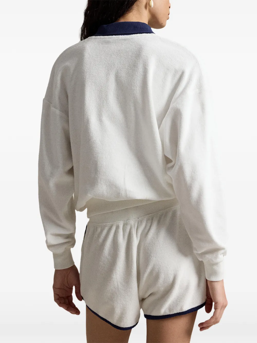 Polo Ralph Lauren Badstof polotop Wit