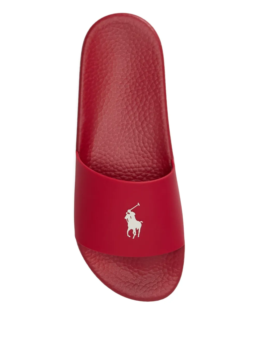 Polo Ralph Lauren Slippers met logodetail Rood