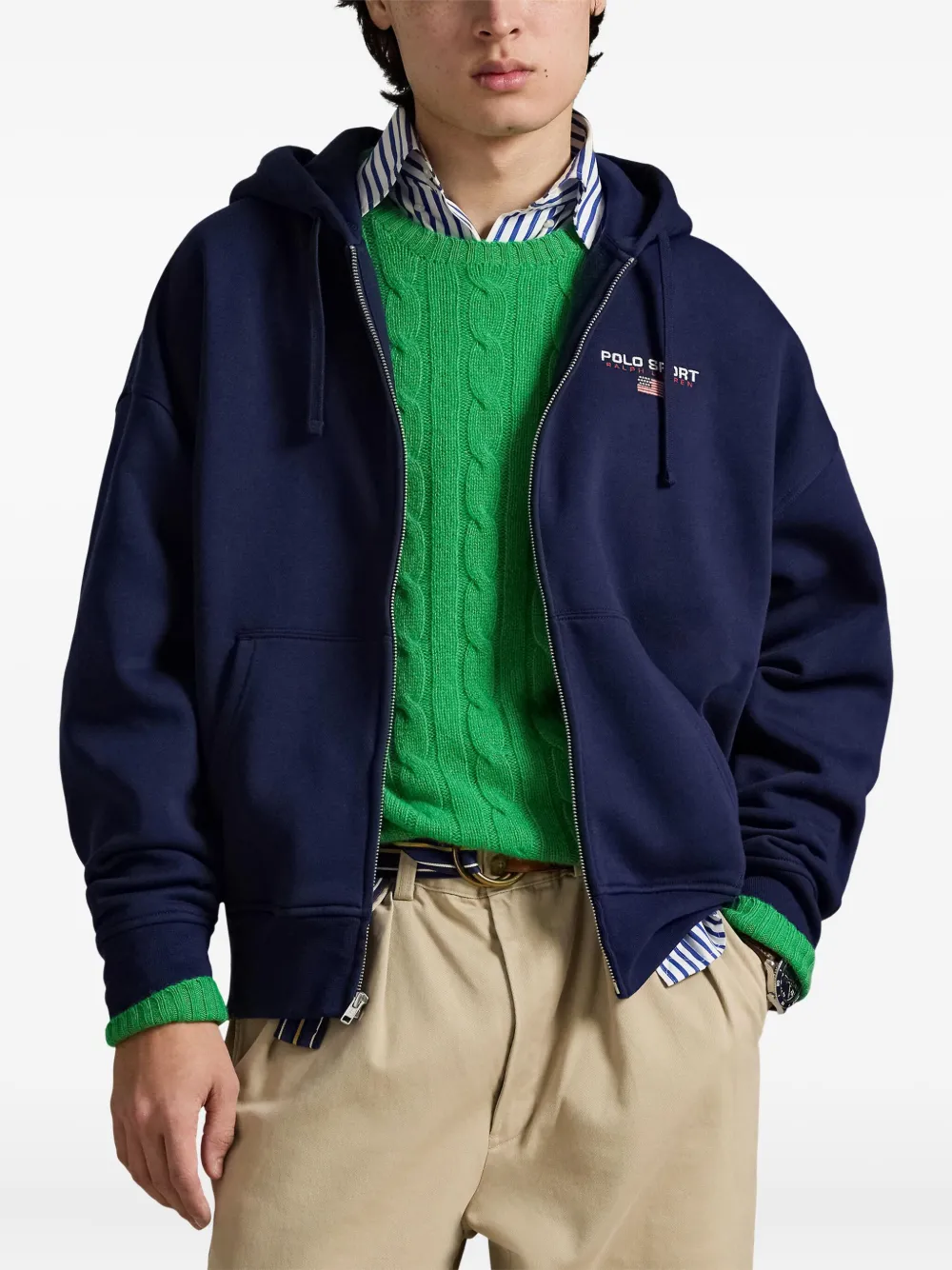Polo Ralph Lauren zip-up Hoodie | Blue | FARFETCH