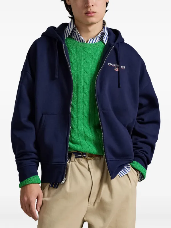Polo Ralph Lauren ジップアップ パーカー | ブルー | FARFETCH JP